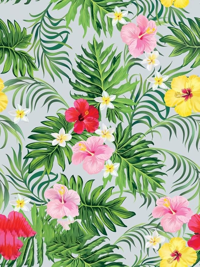 Palm Monstera Leaves Flowers Print Waterproof Washable Patio Backyard Outdoor Area Rug 4x6 Green Pink Tropical Theme Outside Rug for Balcony Porch RV Camping No Skid Floorcover Runner Carpet
