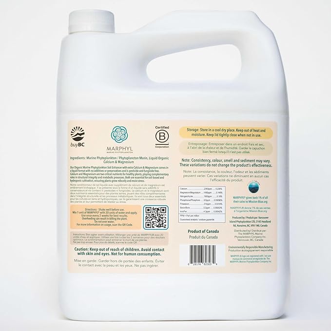 MARPHYL Organic CALMAG Liquid Fertilizer, Calcium + Magnesium, Corrects Common Plant Deficiencies, for Garden, Flowers, Vegetables, Succulents, Bamboo, Hydroponics 16.9 oz