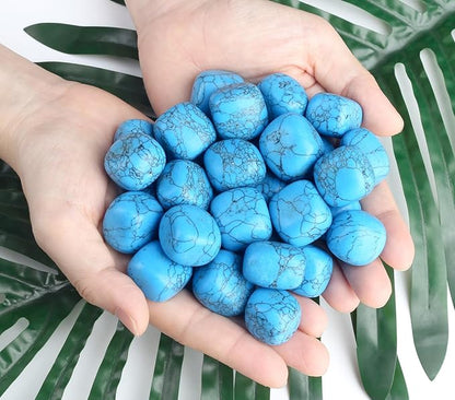 DUQGUHO Green Turquoise Crystals Healing Crystal Stones Set Natural Crystals Bulk Irregular Stones 0.45 lbs