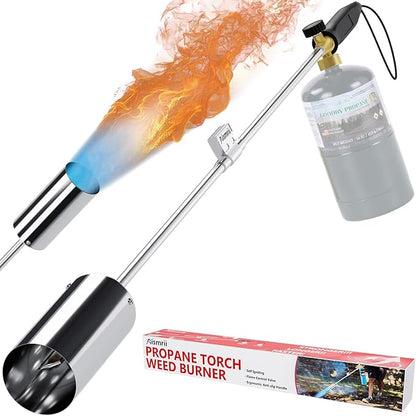 Weed Torch Propane Burner with High Output, Propane Torch Weed Burner with Igniter,Weed Torch for Outdoor Weeding (Black Only Torch)
