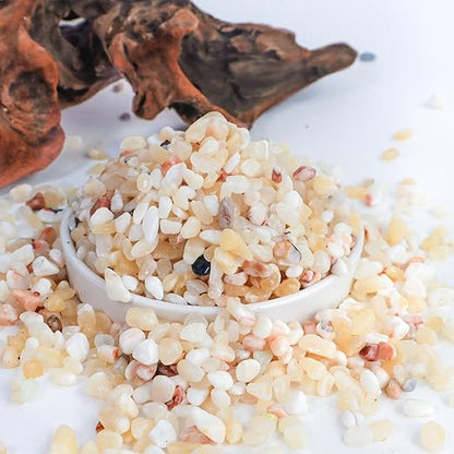 2.4lb Aquarium Gravel for Plants,1/5 Inch Natural Decorative River Rocks for Succulent and Cactus Landscaping, Natural Small Rocks for Fish Tanks, Vases & Terrariums