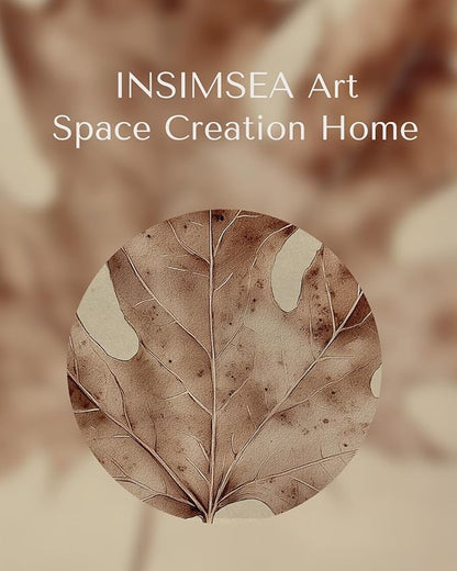 InSimSea Framed Wall Art Maple Leaf Specimen Print Shelf Decor Classic Vintage Plant Illustration Wall Picture Canvas Artwork for Nursery Bathroom Bedroom Kids Room Decor 12L x 10W