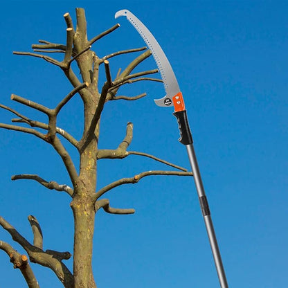 Walensee Pole Saws for Tree Trimming 7.7 FT Lightweight Manual Stainless Steel Extension High Pole Pruning Pole Saw with Blade for Trimmer Branches Pole Cutter and Pruner at Forestry Yard Garden Patio