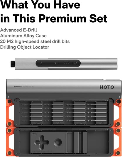 HOTO SNAPBLOQ™ D-A03 Electric Mini Drill Pen, Ultimate Cordless Portable Tool for Artists & DIYers, 3-Speed USB-C Rechargeable, Engraving Pen for Jewelry Making, PCB, Wood, Plastic, DIY Crafts