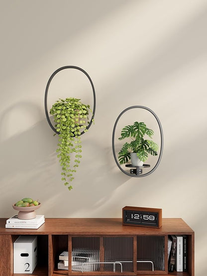 2 Pack Plant Stand Indoor Outdoor Hanging Planters for Plants Wall Plant Holder for Indoor Plants Plant Frames Wall Decor for Livingroom Bedroom Balcony Patio
