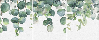 Aria Walls Eucalyptus Wall Art Set of 3 – 16x20 Minimalist Botanical Prints | Framed Sage Green Decor for Bedroom, Living Room, Office | Ready to Hang, Japandi Boho Style