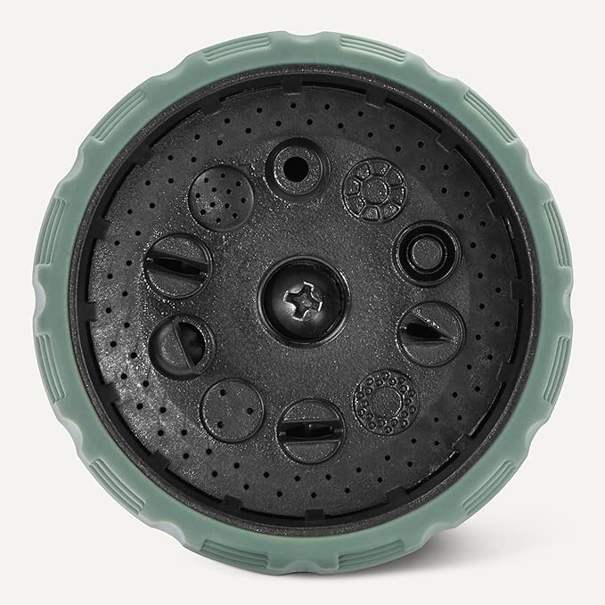 Amazon Basics 10 Spray Patterns Garden Hose Nozzle, One Size, 1-Pack, Black