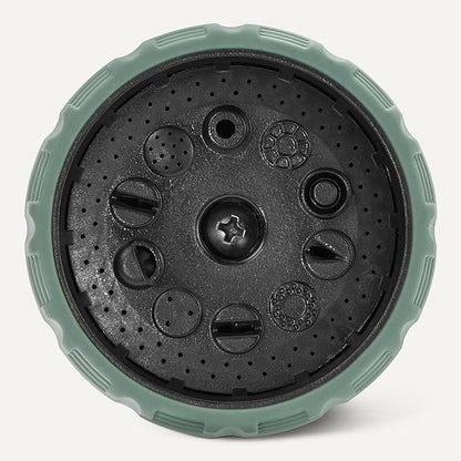 Amazon Basics 10 Spray Patterns Garden Hose Nozzle, One Size, 1-Pack, Black