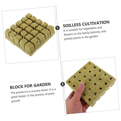 Sosoport 125pcs Soilless Cultivation Inserting Seedlings Nutrient Block Plant Fertilizer Easy to Use for Vegetable Flower Garden