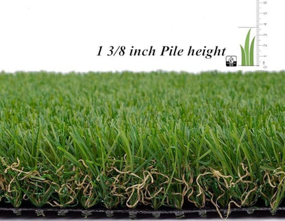 ALTRUISTIC Artificial Grass 4FTX23FT(92 Square Feet), Realistic Fake Grass Deluxe Turf Synthetic Thick Lawn Pet Turf, 1 3/8” Height, Outdoor Decor, Customized