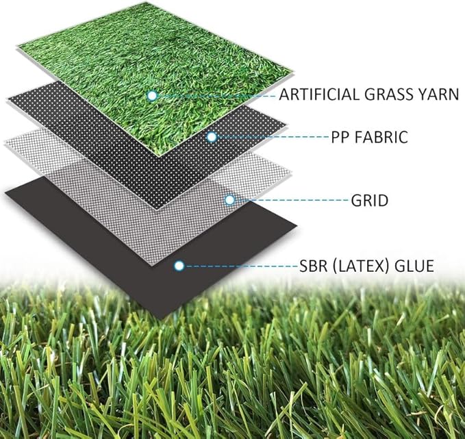 ALTRUISTIC Artificial Grass 9FTX58FT(522 Square Feet), Realistic Fake Grass Deluxe Turf Synthetic Thick Lawn Pet Turf, 1 3/8” Height, Outdoor Decor, Customized