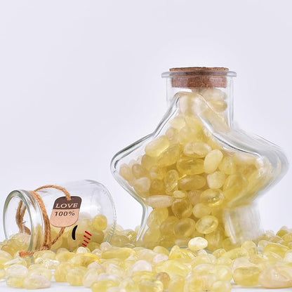 Polished Citrine Crystals Quartz - 72 Pcs, 0.5" 10 oz Handpicked Tumbled Gemstones Rocks Jasper, Pebbles for Reiki, Chakra, Healing and Decoration