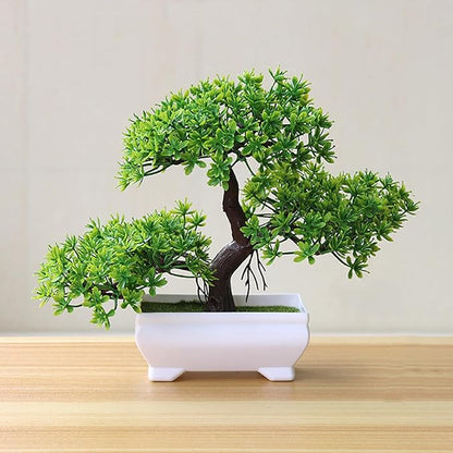 Talent Star Artificial Bonsai Tree Juniper Faux Plants Indoor Small Fake Plants Decor with Pots for Home Table Office Desk Bathroom Shelf Bedroom Living Room Farmhouse Decorations Wedding Tabletop Gr