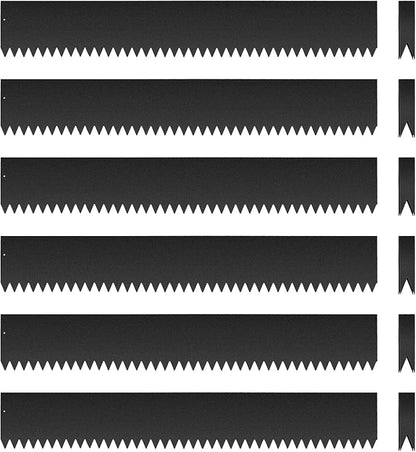 Landscape Edging Kit - 40" L x 6" H Each (20ft Total) Galvanized Bendable Metal Garden Edging for Lawn Yard- No-Dig Hammer-in Heavy Duty Metal Edging Border with 6 Clips