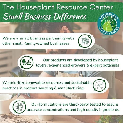 Indoor Plant Food by Houseplant Resource Center - Organic Liquid Fertilizer for Pothos, Peace Lily, Monstera, Cactus and More - 8 oz