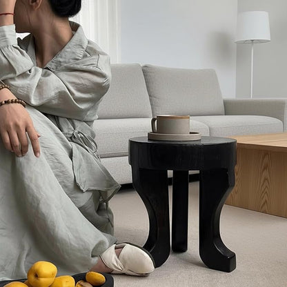 Wooden Stool、Solid Wood Three-Legged Stool、Side Table/nightstand, Shoe Bench, or Plant Stand.