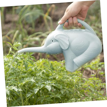 2pcs Elephant Shaped Watering Can Lightweight Plastic Watering Pot for Indoor Outdoor Garden Supply Safe Design
