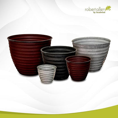 Headwind Ironstone Woodsdale Planter, 10", Dusted Pearl, 1 Pack