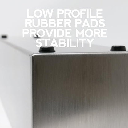 Buhbo Modern Trough Rectangle Planter Large 32 inch (8"x 6") Brushed Stainless Steel