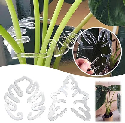 4 Pcs Turtle Shell Bamboo Clamp Set，Sturdy Turtle Shell Clamp Set for Garden Flower Stems，Plant Stem Holder Support Kit for Gardens，Bamboo Plant Stem Support for Gardeners or Home (2 Styles)