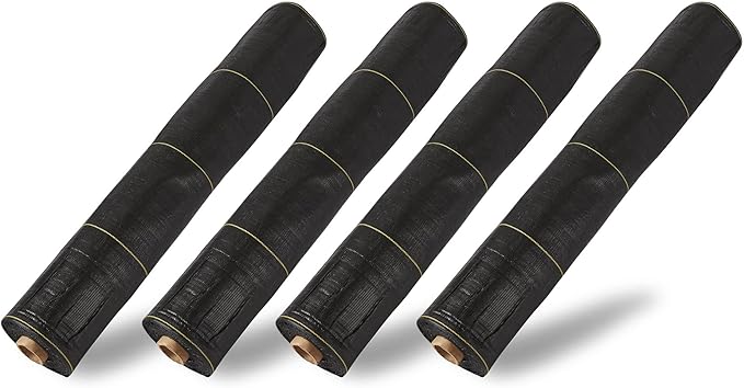 DeWitt SBLT4300 Sunbelt Woven Weed Barrier Landscape Fabric Ground Cover, 4-Foot Width x 300 Feet (4 Pack)