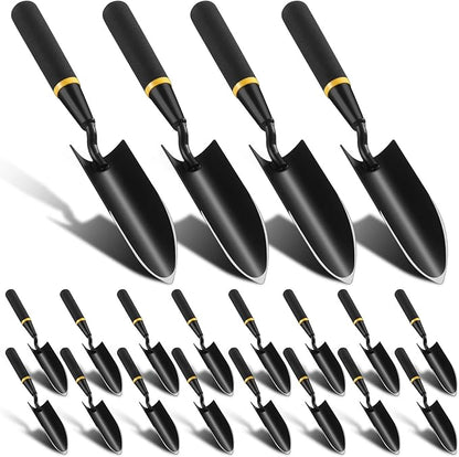 20 Pcs Garden Trowel Heavy Duty Garden Hand Shovel Tool Carbon Steel Trowel for Digging Metal Hand Shovel Spade with Resin Handle for Lawn Yard Farm Home Shop Planting
