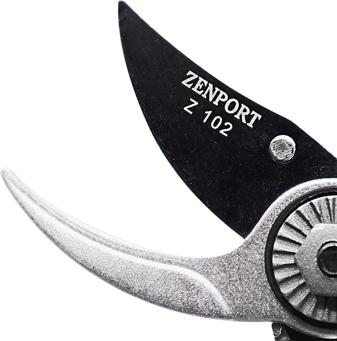 Zenport Z102 Swiss Style Hand Bypass Pruner, 7-Inch, 1.75 Inch Blades, Red - 12 Pack