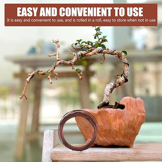 BESPORTBLE Bonsai Wire Kit Copper Color DIY Plant Training Wire for Tree Shaping and Climbing for Garden Bonsai and Indoor Plant Styling