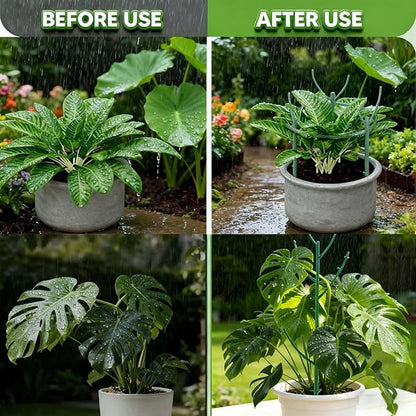 Monstera Plant Support,5 Pack Stackable Garden Plant Stakes for Indoor & Outdoor Plants,Adjustable Climbing Plant Support Poles,Durable Plant Holder for Tall Potted Plants,Vines & Growing Greens