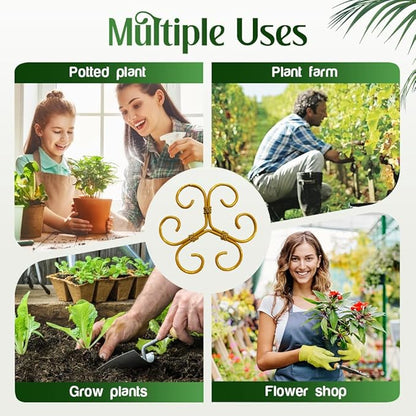 Monstera Plant Support Durable Stabilizer Grapple Holder,Plant Accessories Stable Plant Stem Support Stakes for Outdoor & Indoor Growing Climbing Plant Care Thriving Growth (1, Flower)