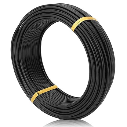 Black-2.5mm-Anodized Aluminum Bonsai Training Wire 250g/10gauge Large Roll,Many Size to Choose,KSVZS Bendable Metal Wire for Crafts,Sculpting,Armature and Daily Use,Necessities for Family