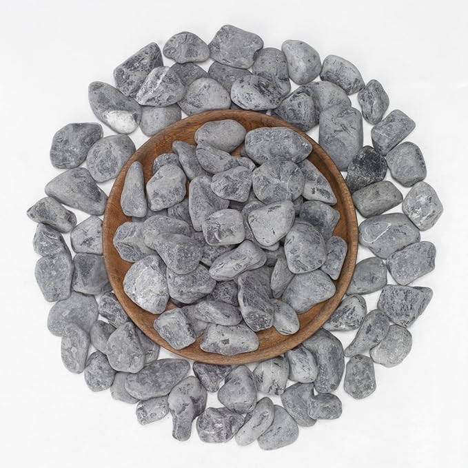 LOIOOJ Black Natural Gravel, 1-1.7 Inch Decorative Stones for Plants, Garden, and Landscaping – 40LB, Ideal for Walkways, Vases, Crafting, Home Decor, and Outdoor Landscaping