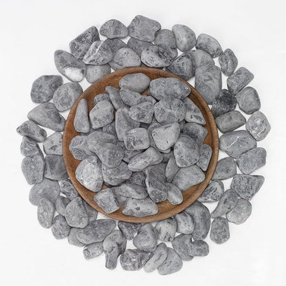 LOIOOJ Black Natural Gravel, 1-1.7 Inch Decorative Stones for Plants, Garden, and Landscaping – 20LB, Ideal for Walkways, Vases, Crafting, Home Decor, and Outdoor Landscaping