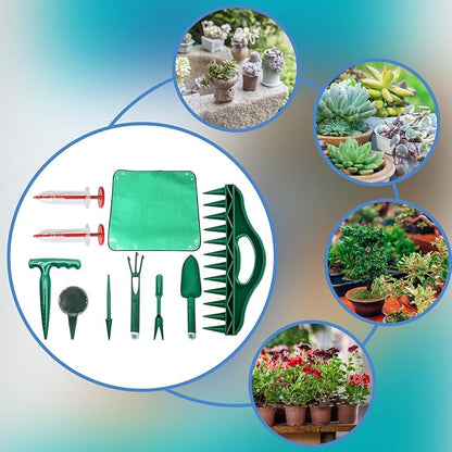 Garden Tools,Manual Garden Seeder - Plant Mat - for Planting Seedling Vegetable Tomato Pepper Flower Lawn Indoor Outdoor Cultivation