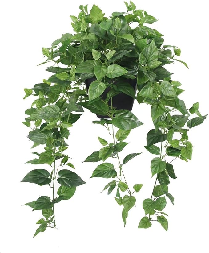 365 Blooming Decor Realistic Artificial Potted Pothos Ivy Plant(Devil's Ivy), Scindapsus Aureus, Premium Fake Plant for Home, Office Decor, 30" H x 22.8" W, //Weather-Resistant//Indoor&Outdoor
