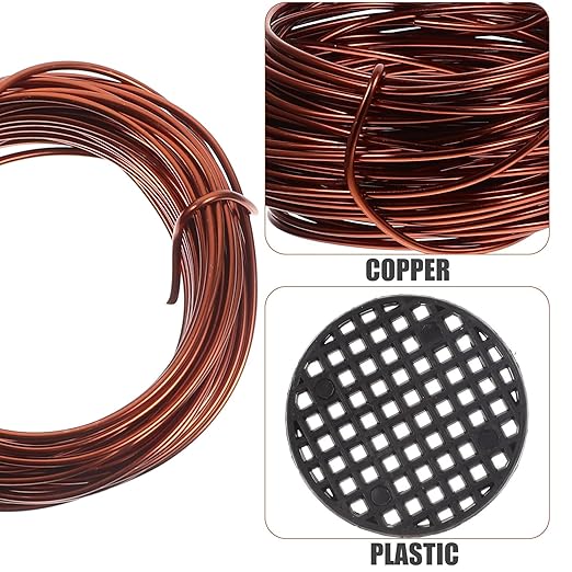 Luxshiny Bonsai Copper Wire Set for Plant Training and Climbing 10 Meters Anodized Aluminum Wire Kit for Garden Bonsai Shaping