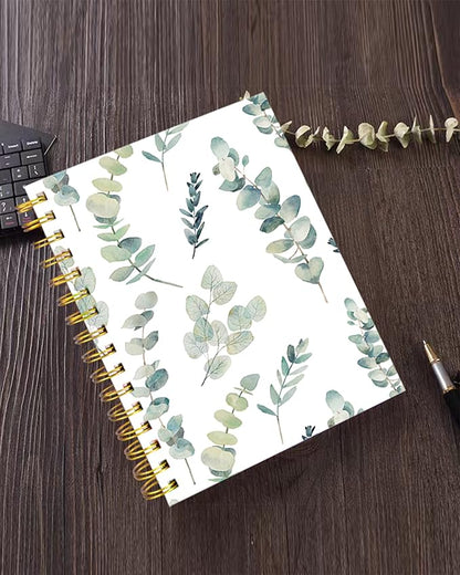 iampanda Spiral Journal Notebook,Strong TwinWire Binding with Premium Paper for Girl Women,Watercolor Design 60 Sheets A5 College Ruled NotebookJournal,Perfect for School Office Home