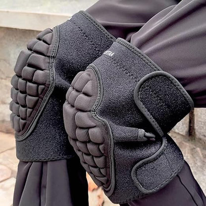 Men Women Garden Knee Pads, Foam Knee Pad for Cleaning Floors, Weeding, Kneeling, Soft Knee Protector for Indoor & Outdoor Work, Comfortable Christmas Kneepads for Yard, Durable, Black Extra Large (1 Pair)
