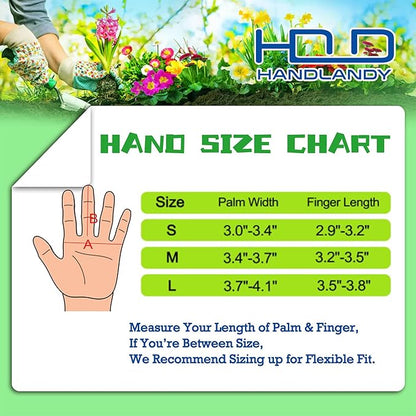 HLDD HANDLANDY Long Gardening Gloves, Leather Thorn Proof Rose Pruning Glove for Men & Women, Great Gift for Gardener