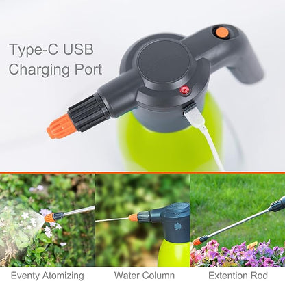 ES2-PRO Electric Spray Bottle 2L/0.5Gallon, Rechargeable Battery Powered Sprayer Spray 60 Bottles On a Single Charge, Automatic Plant Mister，Pump Sprayer,Indoor Watering Can for Plants