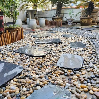 20LB Mixed Color River Rocks - 2-3 inch High Polished Decorative Pebbles, Stones for Landscaping, Natural River Rocks for Outdoor Décor, Plants,Vase Filler,Fish Tank