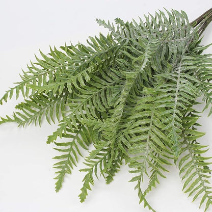 Briful 30" Artificial Boston Fern Plants Bushes Fake Shrubs Bush Greenery Plants Faux Fern Plant Large for Outdoors UV Resistant Garden Plants or Home Office Desk Indoor Decor 6pcs