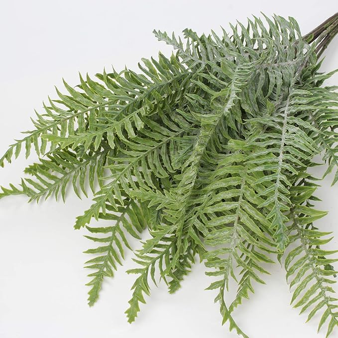 Briful 30" Artificial Boston Fern Plants Bushes Fake Shrubs Bush Greenery Plants Faux Fern Plant Large for Outdoors UV Resistant Garden Plants or Home Office Desk Indoor Decor 3pcs