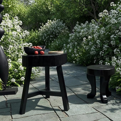 Wooden Stool、Solid Wood Three-Legged Stool、Side Table/nightstand, Shoe Bench, or Plant Stand.