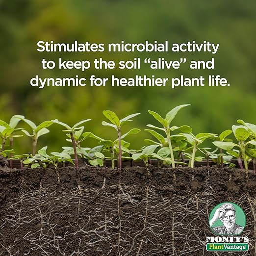 Monty’s Premium Liquid Soil Conditioner with Humic Acid, Organic Amendment for All Soil Types, Increases Moisture Retention & Nutrient Uptake, Enhances Health & Microbial Activity - 32oz