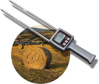 Portable Hay Moisture Meter for Alfalfa, Leymus Chinensis, Orchard Grass, Pennisetum Gydridum, Guinea Grass, Clover, Soapwort, Wheat Straw and other Hays