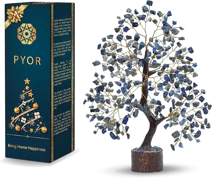 PYOR Lapis Lazuli Tree, Gemstones, Feng Shui Tree, Home Decor, Meditation Accessories, Lapis Lazuli, Healing Stones, Home Gift, Office Desk Decor, House Warming Gifts