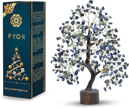 PYOR Lapis Lazuli Tree, Gemstones, Feng Shui Tree, Home Decor, Meditation Accessories, Lapis Lazuli, Healing Stones, Home Gift, Office Desk Decor, House Warming Gifts