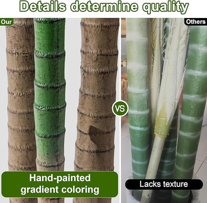 Big Artificial Palm Tree Tall Faux Tropical Trees Indoor Outdoor Realistic Floor Plants Large Fake Plant for Home Living Room Office Decor Porch Outside Patio arboles para Modern Farmhouse decoracion