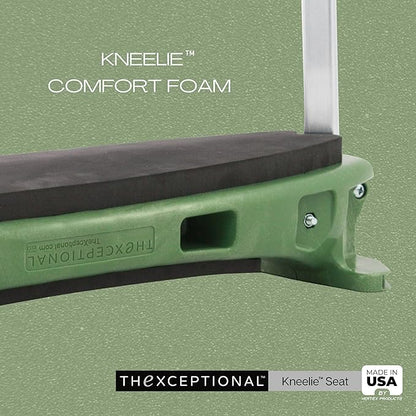 TheXceptional Kneelie | Ergonomic Kneeling Bench Garden Stool for Gardening and Kneeler with Easy Up Assist Handles | Durable Garden Kneelers for Seniors | Made in USA by Vertex Products | Model EX150